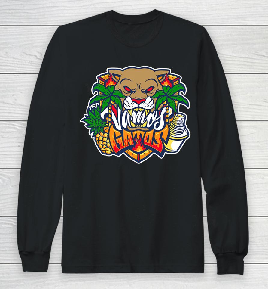 Flateamshop Store Florida Panthers Vamos Gatos 2024 Long Sleeve T-Shirt