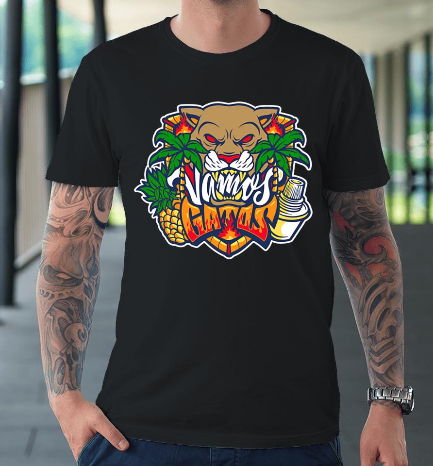 Flateamshop Store Florida Panthers Vamos Gatos 2024 Premium T-Shirt