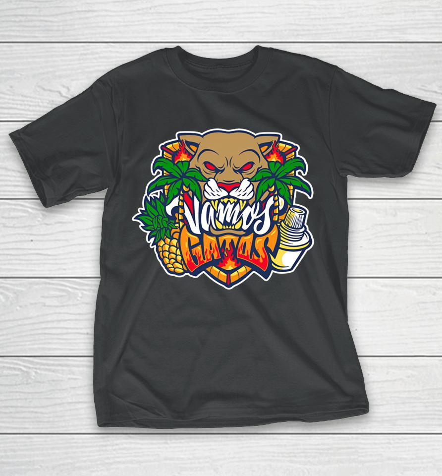Flateamshop Store Florida Panthers Vamos Gatos 2024 T-Shirt