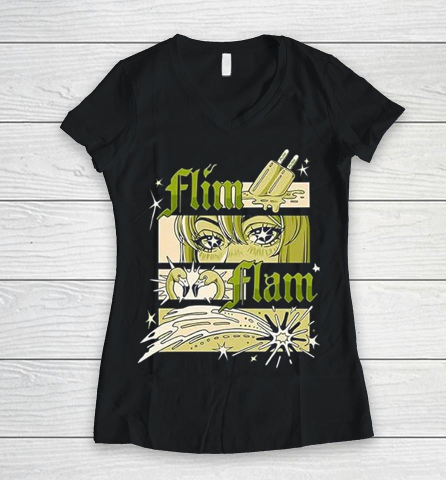 Flim Flam Stars Women V-Neck T-Shirt
