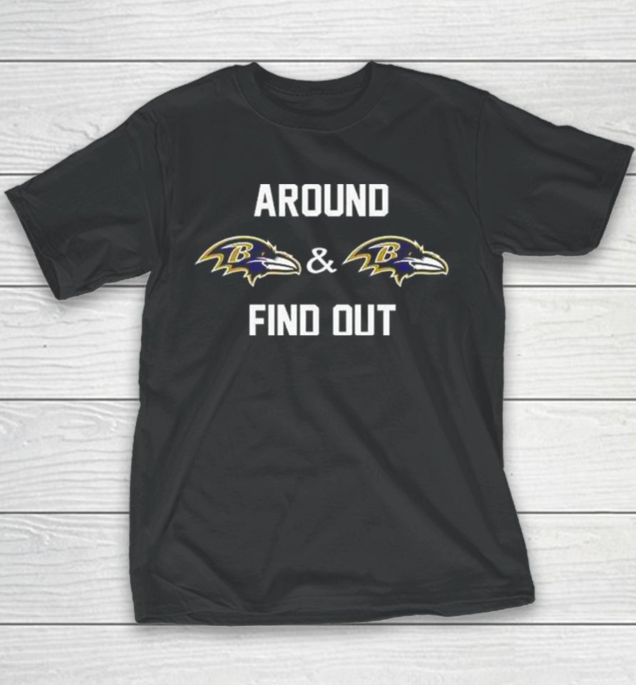 Flock Around Baltimore Ravens And Baltimore Ravens Find Out Merchandise Youth T-Shirt
