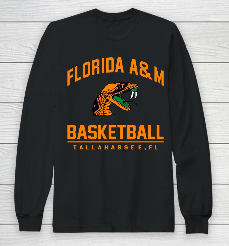 Florida A And M Rattlers Basketball Lebron James Marled Long Sleeve T-Shirt