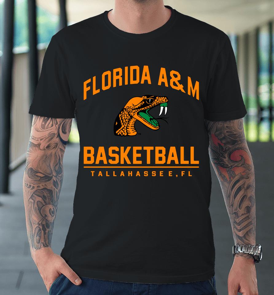 Florida A And M Rattlers Basketball Lebron James Marled Premium T-Shirt