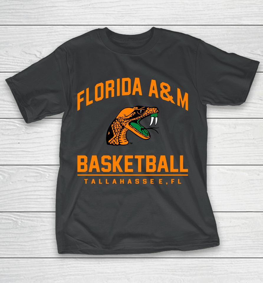 Florida A And M Rattlers Basketball Lebron James Marled T-Shirt