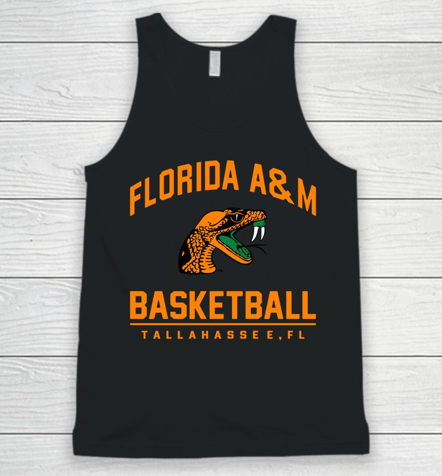 Florida A And M Rattlers Basketball Lebron James Marled Unisex Tank Top