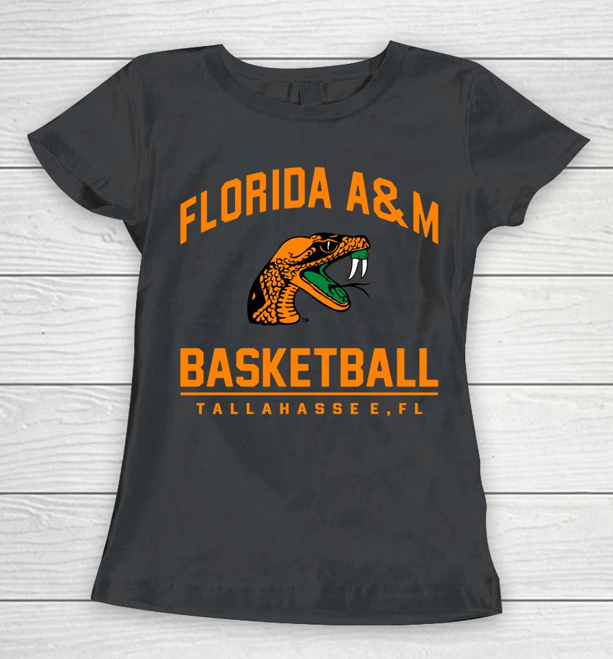 Florida A And M Rattlers Basketball Lebron James Marled Women T-Shirt
