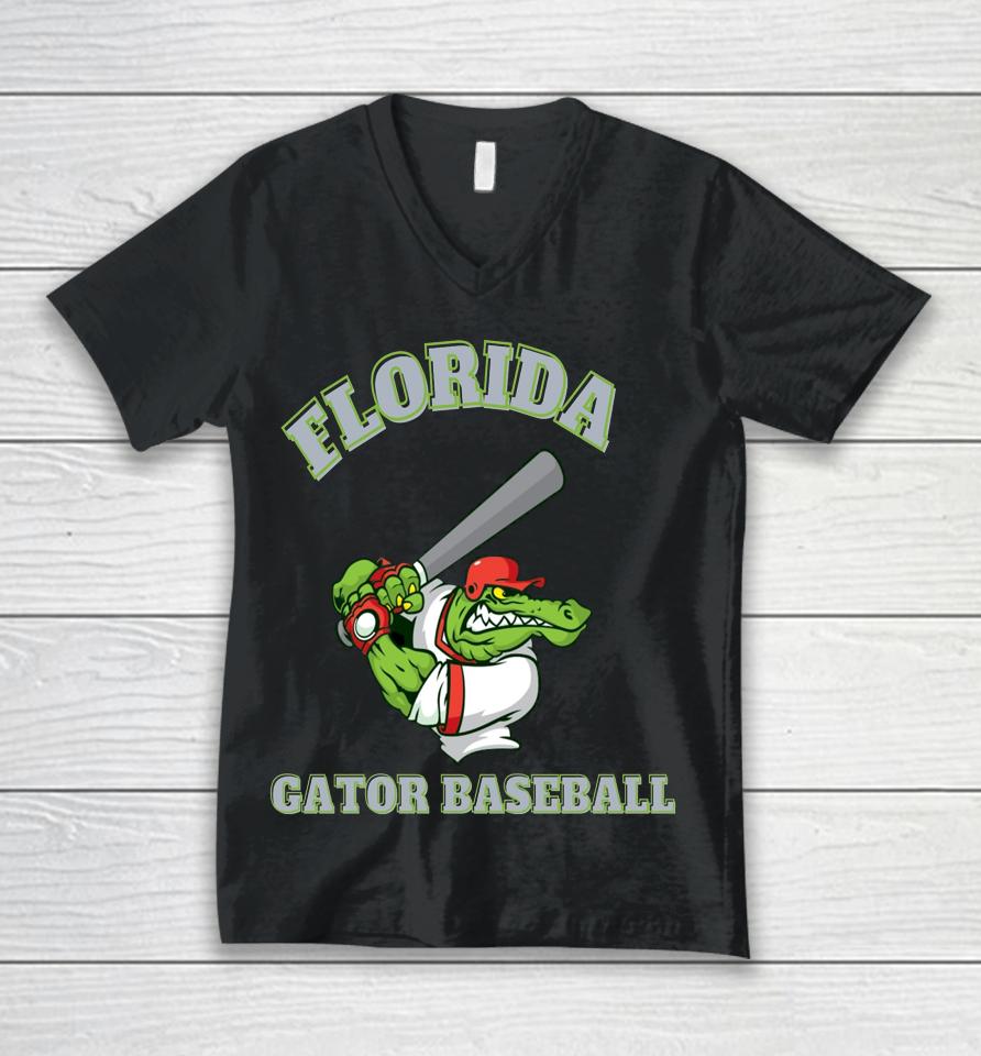 Florida Baseball Gators Unisex V-Neck T-Shirt