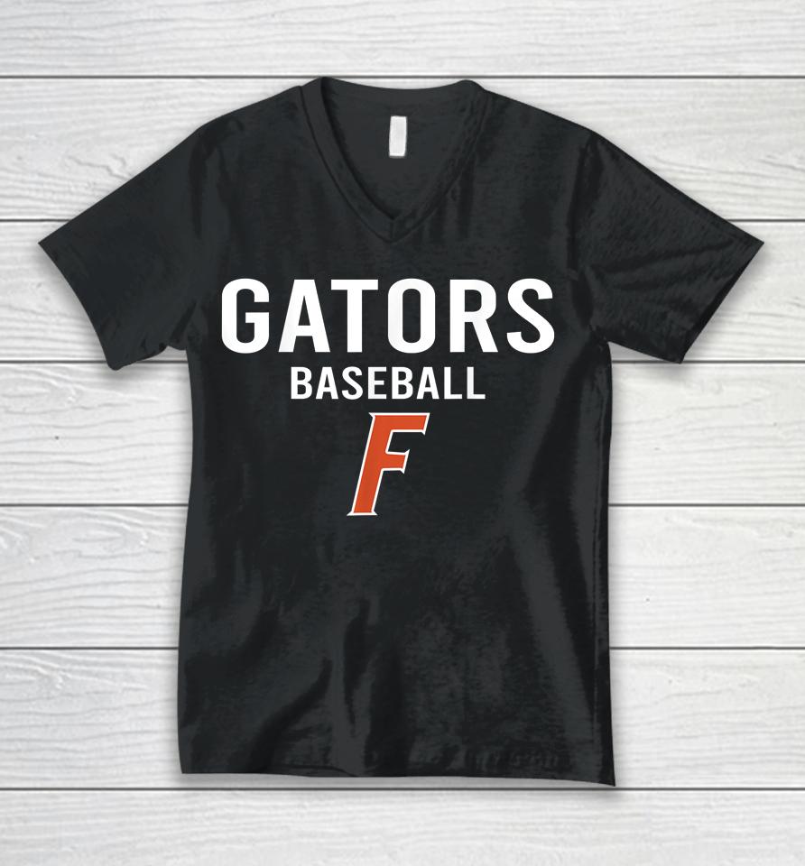 Florida Baseball Gators Unisex V-Neck T-Shirt