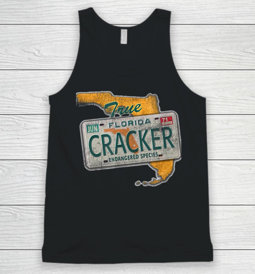 Florida Cracker T Shirt Florida Cracker Endangered Species Florida Native Unisex Tank Top