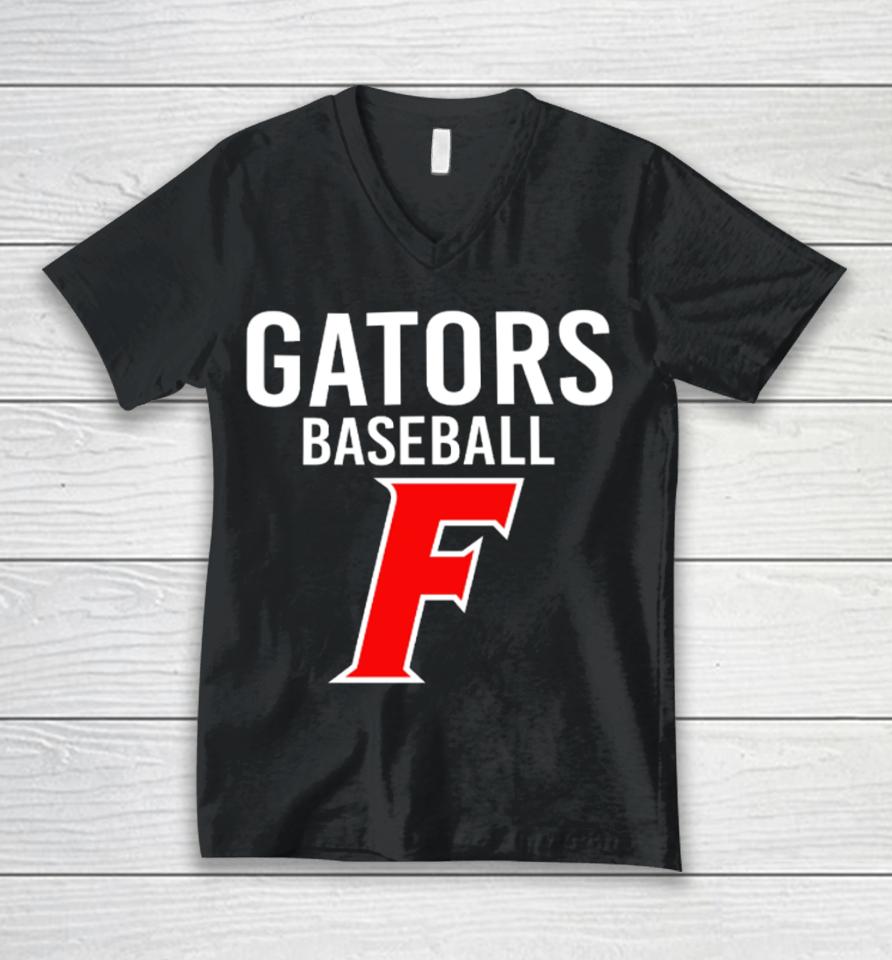 Florida Gator Baseball Unisex V-Neck T-Shirt