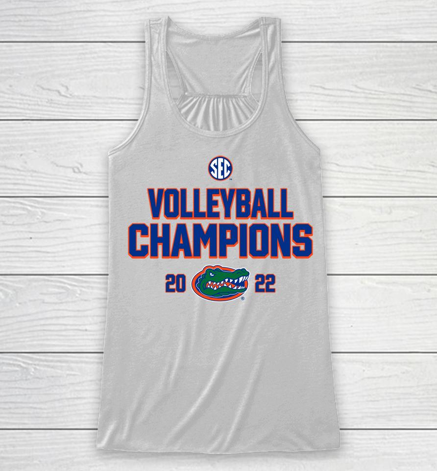Florida Gators 2022 Sec Volleyball Regular Season Champions Racerback Tank