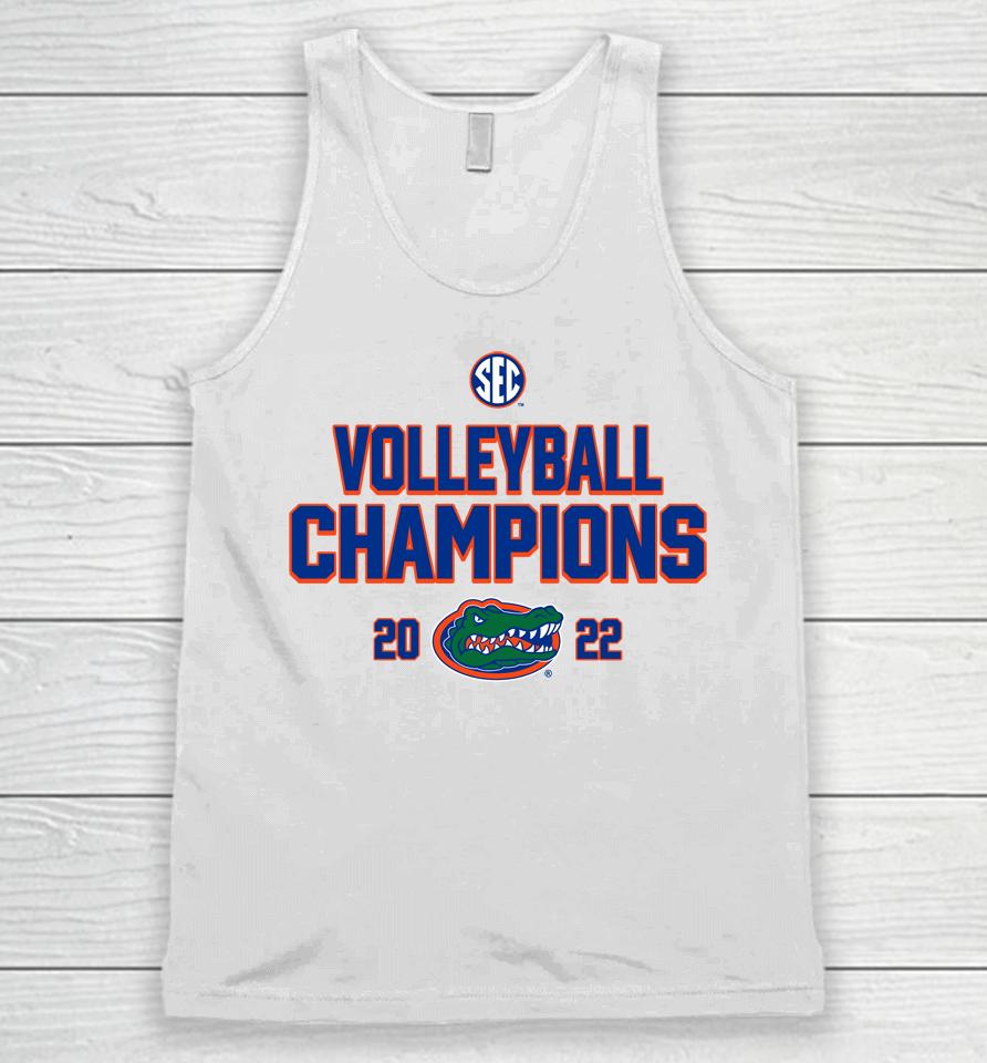 Florida Gators 2022 Sec Volleyball Regular Season Champions Unisex Tank Top