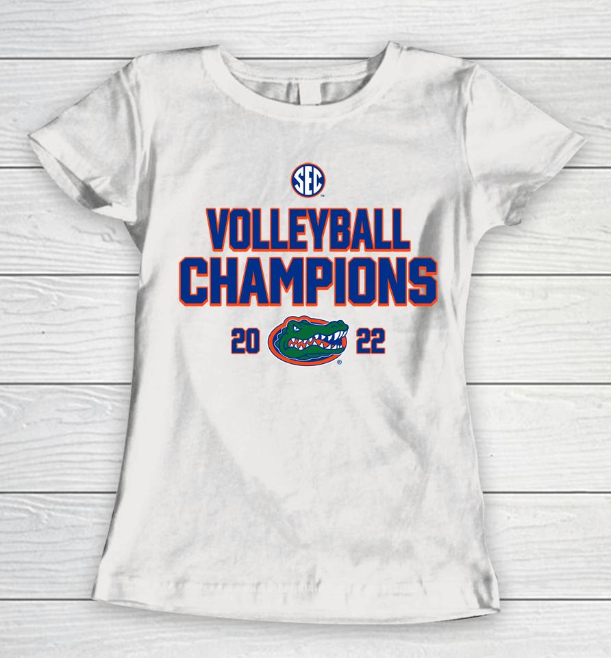 Florida Gators 2022 Sec Volleyball Regular Season Champions Women T-Shirt