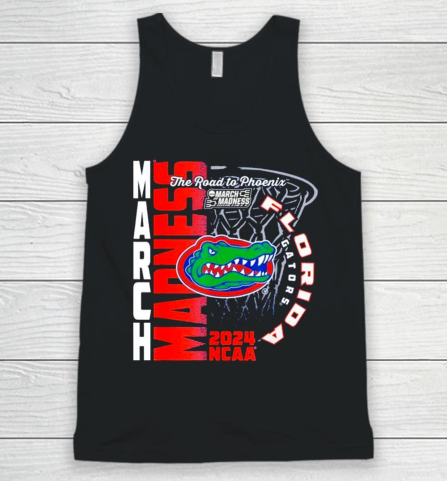 Florida Gators 2024 Ncaa Basketball The Road To Phoenix March Madness Unisex Tank Top