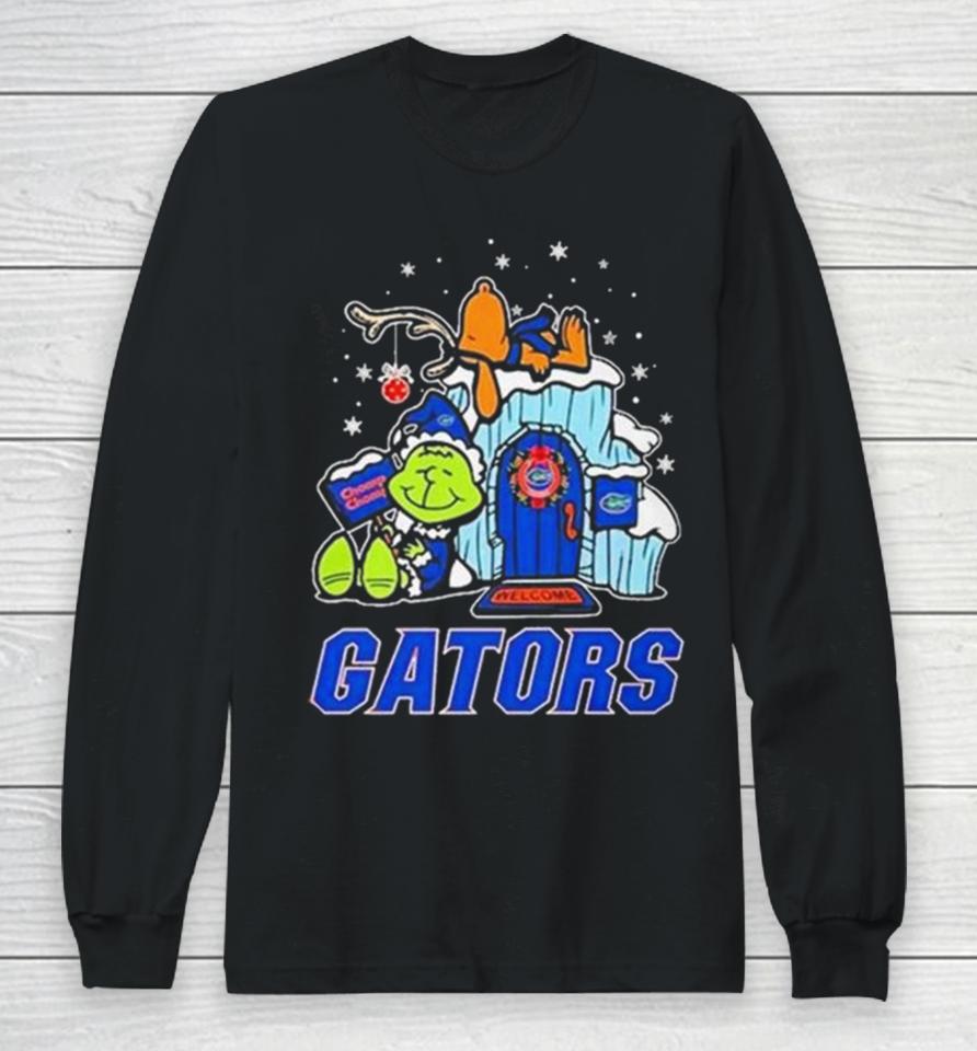Florida Gators Grinch Nuts Welcome Christmas Long Sleeve T-Shirt