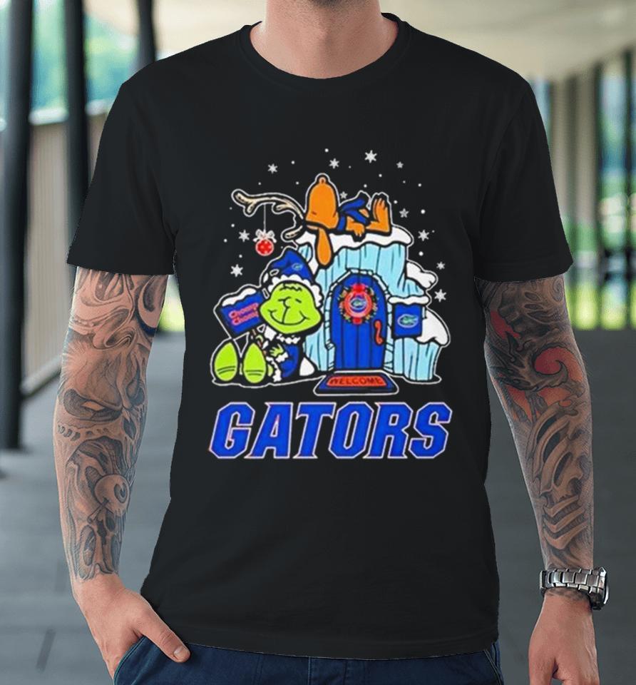 Florida Gators Grinch Nuts Welcome Christmas Premium T-Shirt