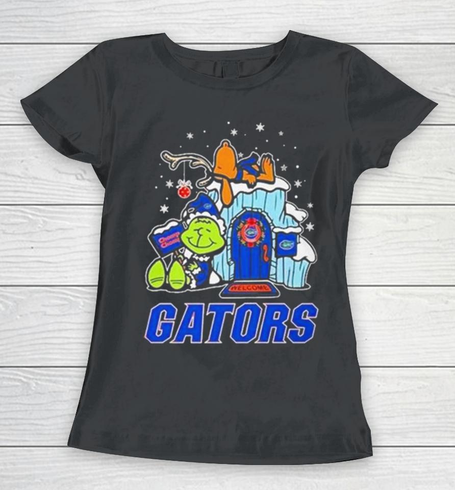 Florida Gators Grinch Nuts Welcome Christmas Women T-Shirt