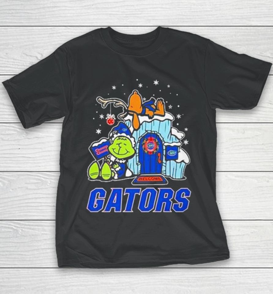 Florida Gators Grinch Nuts Welcome Christmas Youth T-Shirt