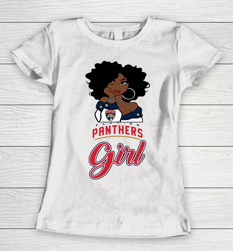 Florida Panthers Girl Nhl Women T-Shirt