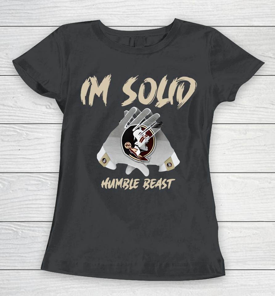 Florida State Im Solid Black Humble Beast Women T-Shirt