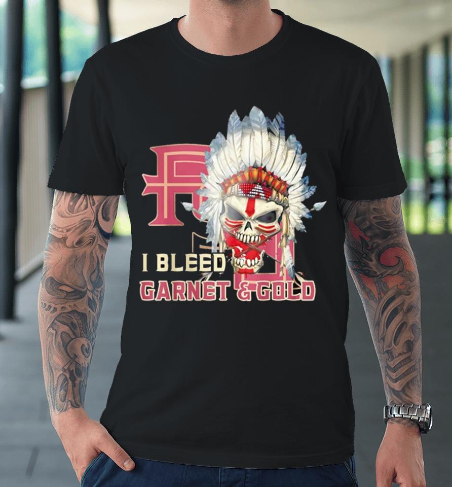 Florida State Seminoles I Bleed Garnet And Gold Premium T-Shirt