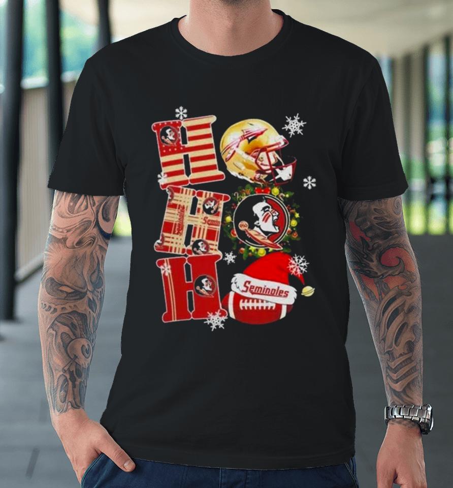 Florida State Seminoles Ncaa Ho Ho Ho Christmas Premium T-Shirt