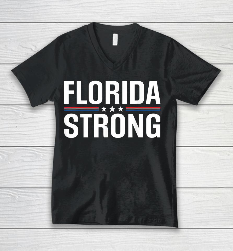 Florida Strong Community Strength Prayer Support Unisex V-Neck T-Shirt