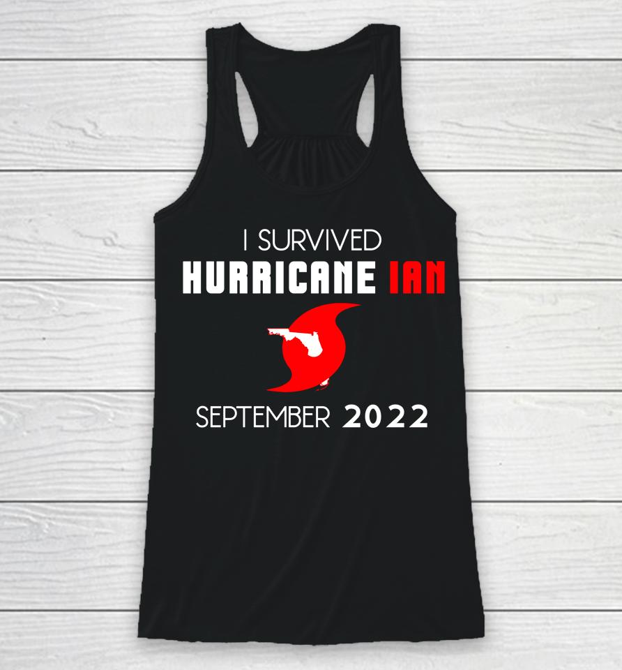 Florida Strong I Survived Hurricane Ian September 2022 Racerback Tank