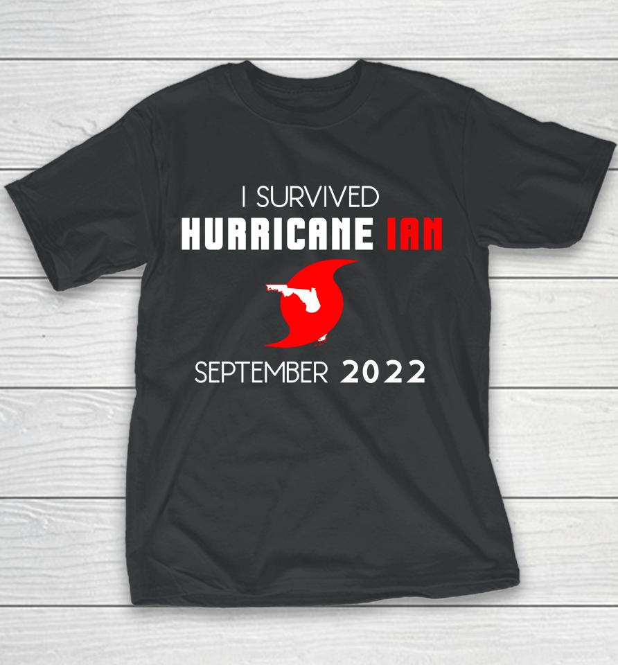 Florida Strong I Survived Hurricane Ian September 2022 Youth T-Shirt