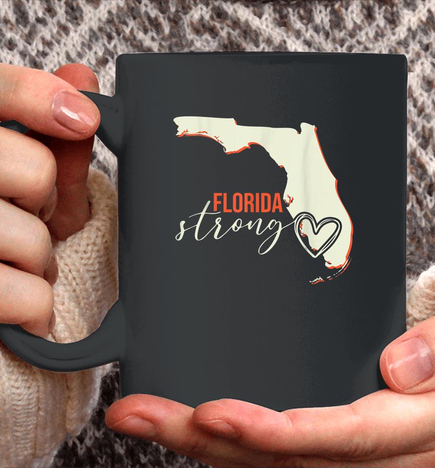 Florida Strong Support With Heart Coffee Mug