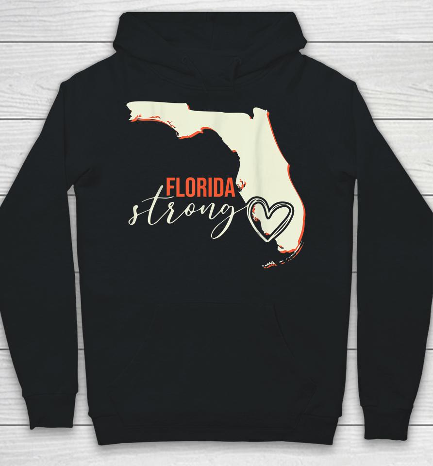 Florida Strong Support With Heart Hoodie