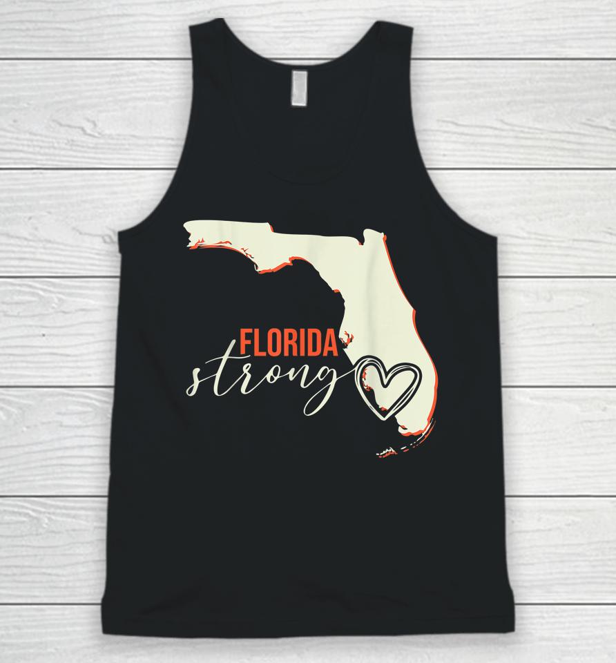 Florida Strong Support With Heart Unisex Tank Top