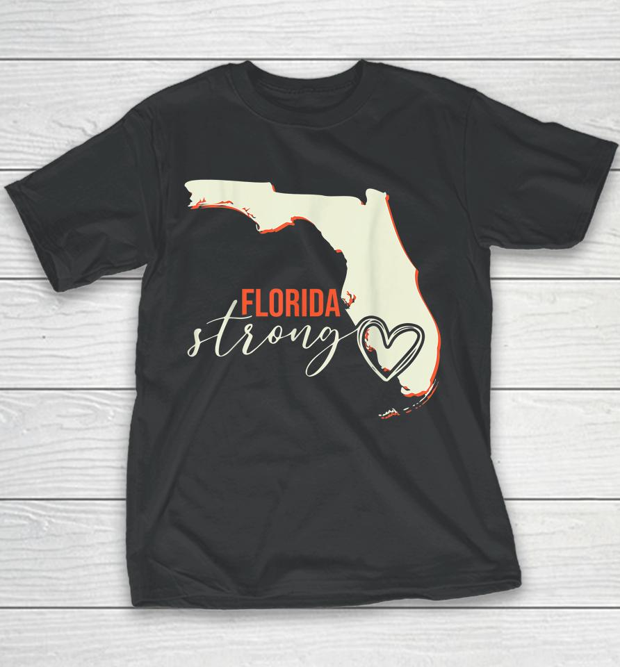 Florida Strong Support With Heart Youth T-Shirt