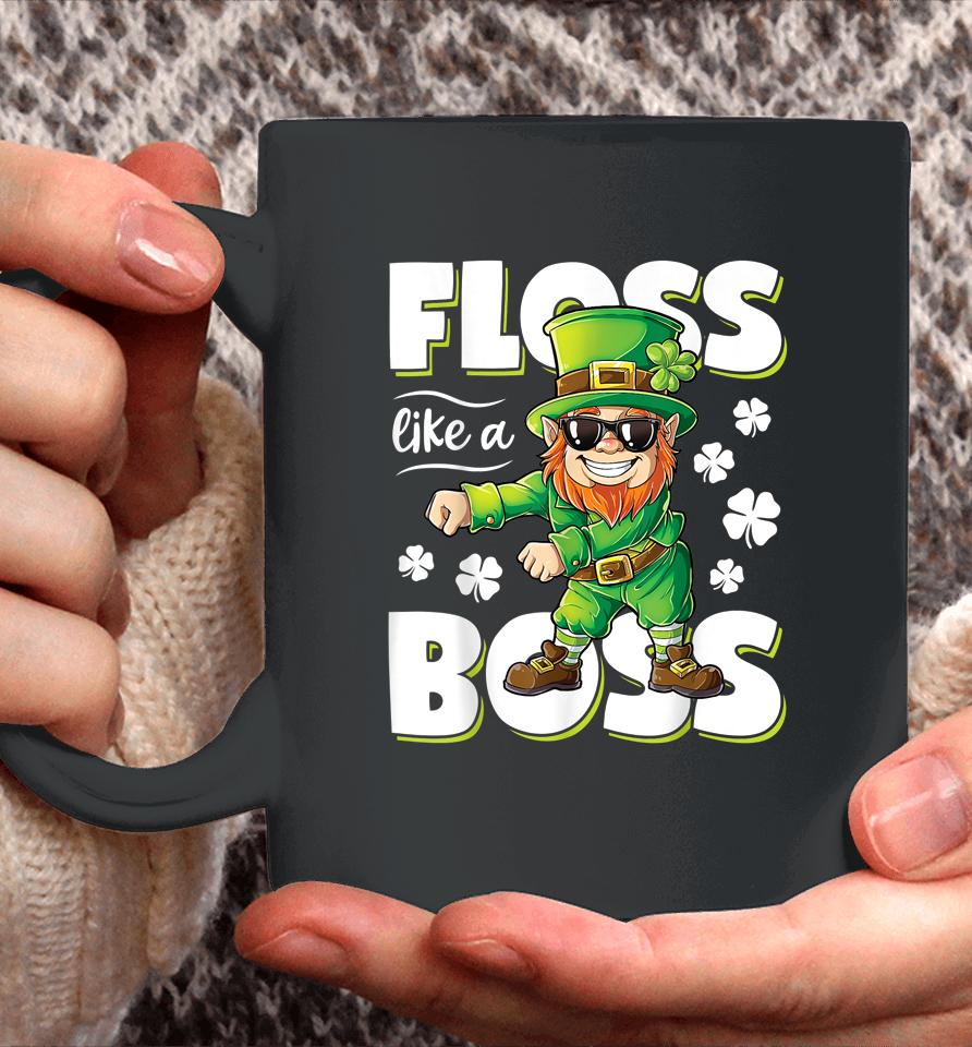 Floss Like A Boss Leprechaun Boys St Patrick's Day Coffee Mug