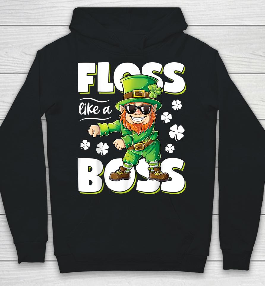 Floss Like A Boss Leprechaun Boys St Patrick's Day Hoodie