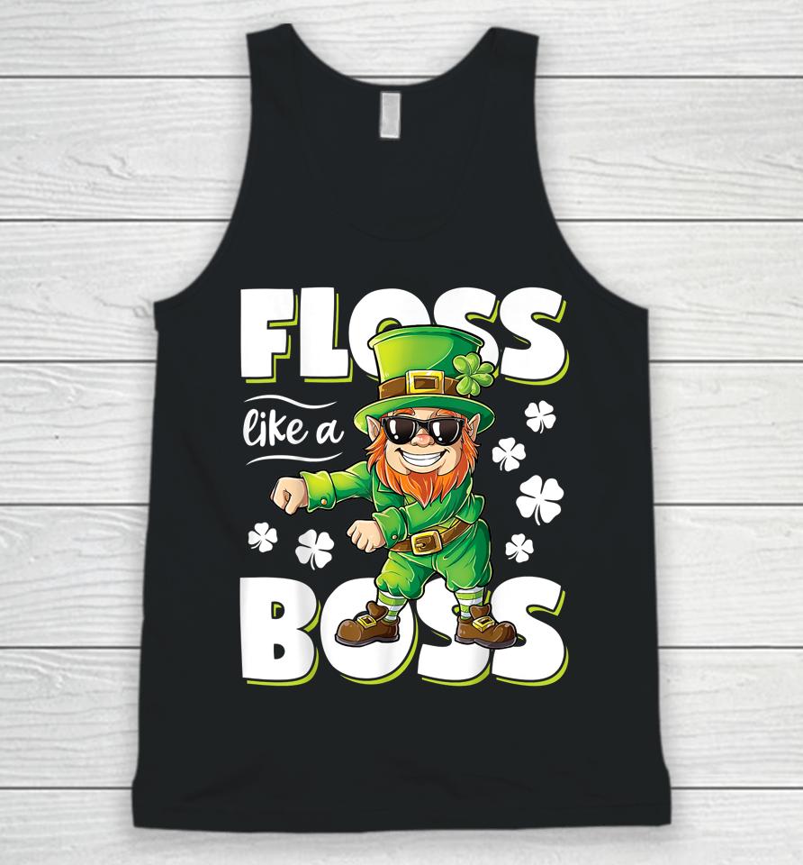 Floss Like A Boss Leprechaun Boys St Patrick's Day Unisex Tank Top