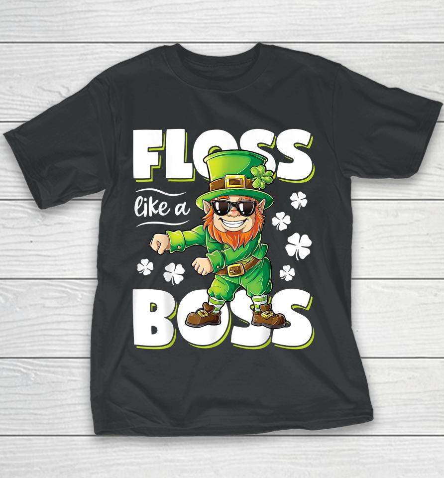 Floss Like A Boss Leprechaun Boys St Patrick's Day Youth T-Shirt