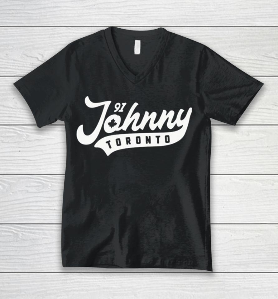 Flowbuds 91 Johnny Toronto Unisex V-Neck T-Shirt
