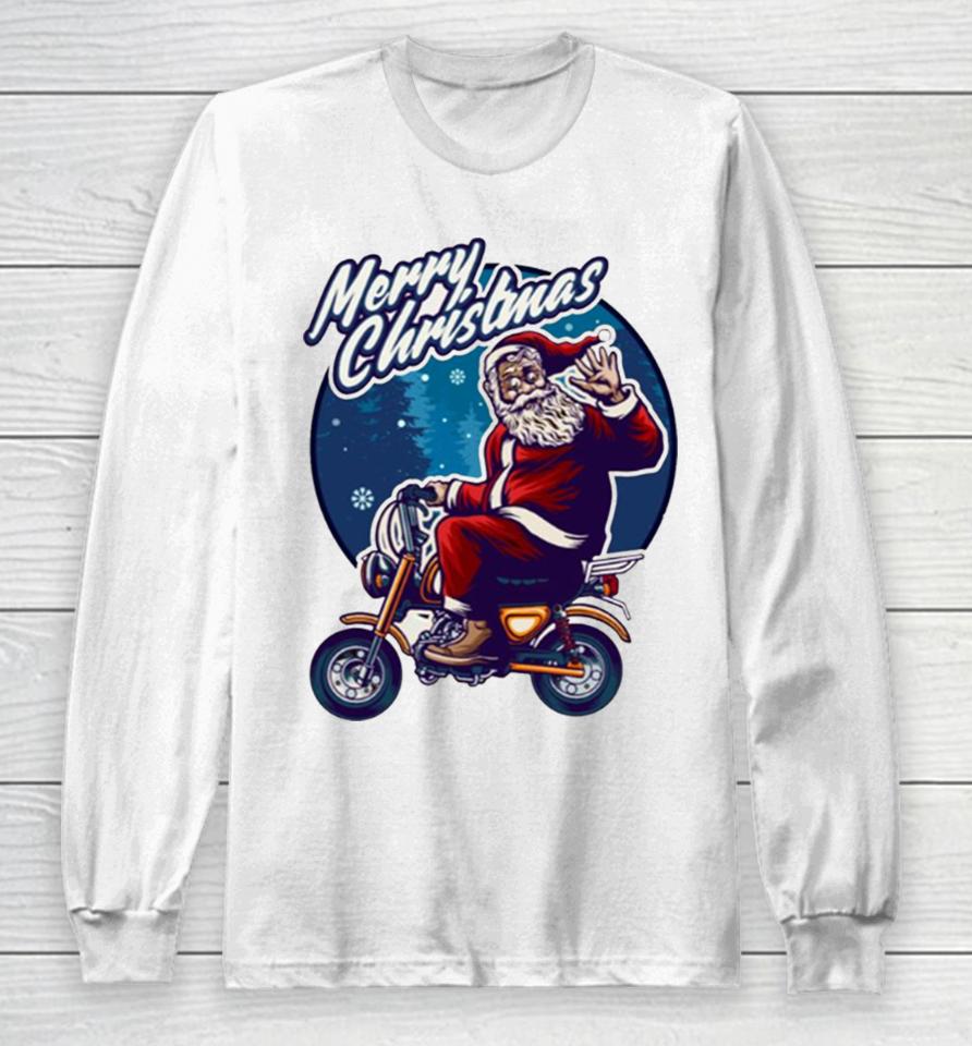 Flying On A Motorcycle For Enthusiasts Lovers Riders Long Sleeve T-Shirt