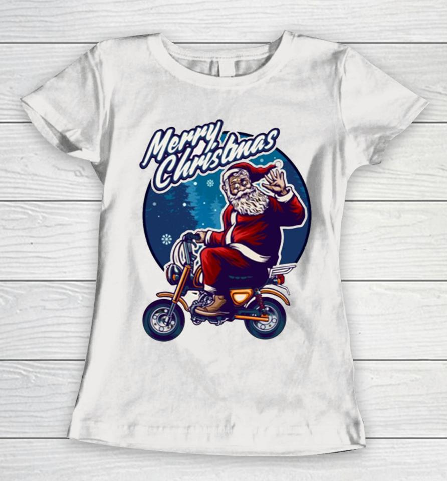 Flying On A Motorcycle For Enthusiasts Lovers Riders Women T-Shirt