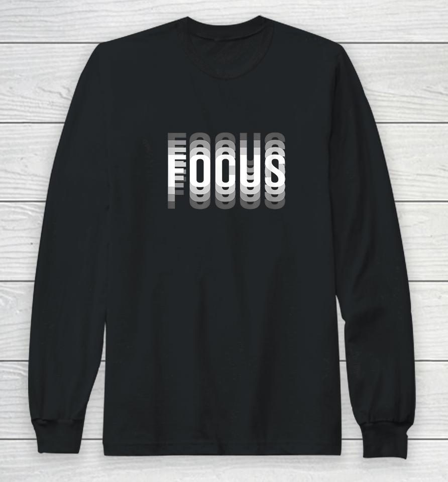 Focus Optical Illusion Long Sleeve T-Shirt