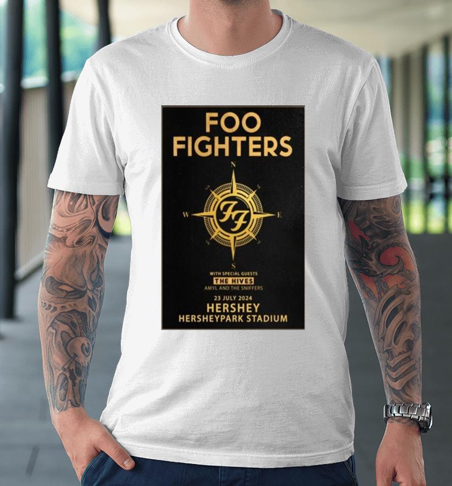 Foo Fighters July 23 2024 Hersheypark Stadium Hershey Premium T-Shirt