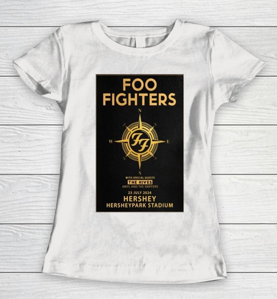 Foo Fighters July 23 2024 Hersheypark Stadium Hershey Women T-Shirt
