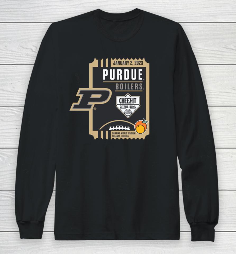 Football 2023 Cheez-It Citrus Bowl Purdue Boilers Long Sleeve T-Shirt