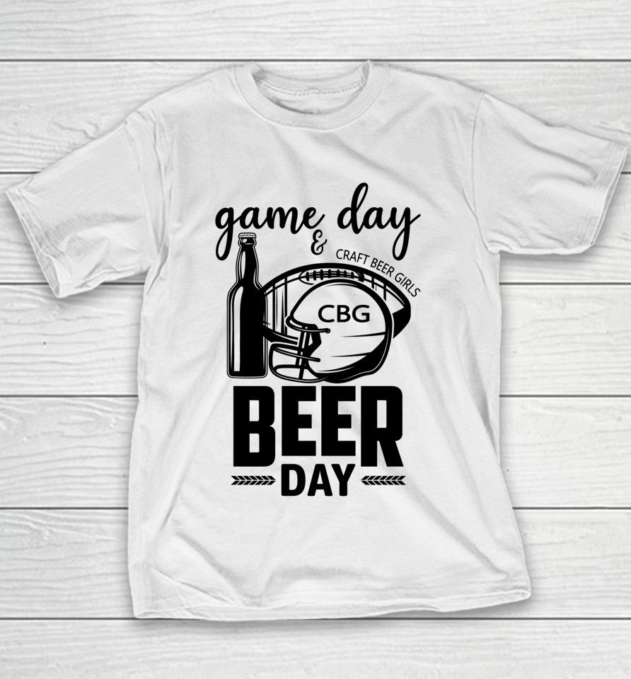 Football &Amp; Beer Day Youth T-Shirt