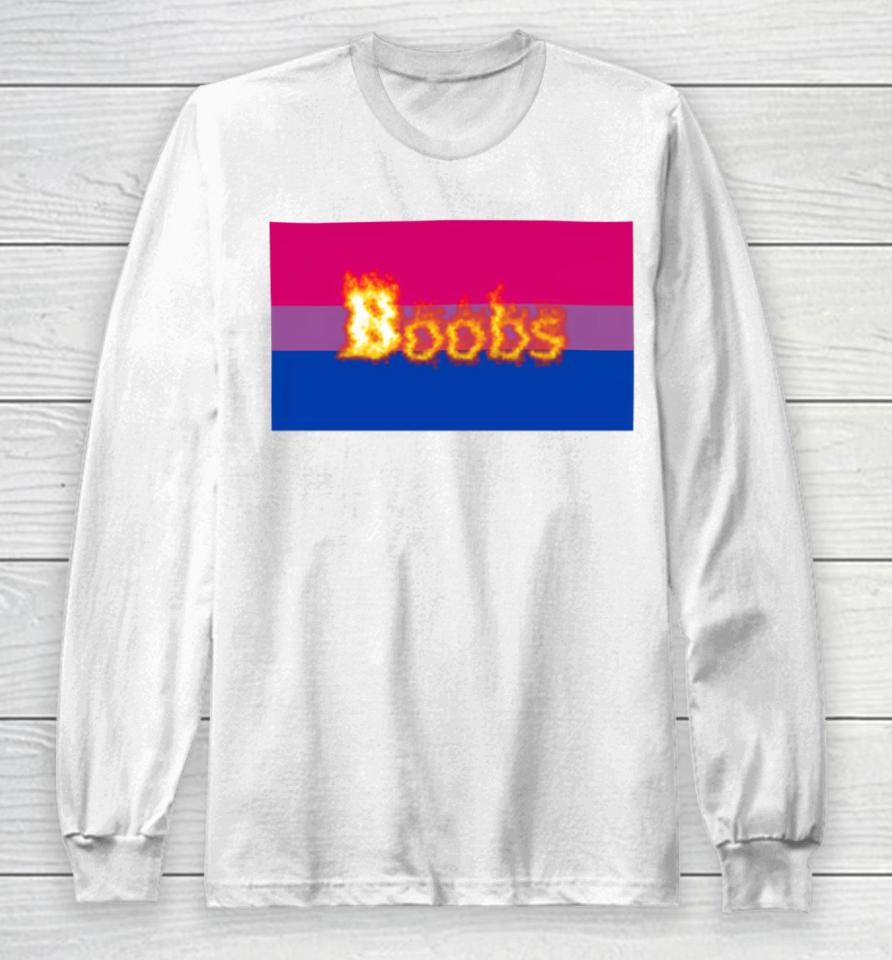 For Bisexuals Boobs Long Sleeve T-Shirt