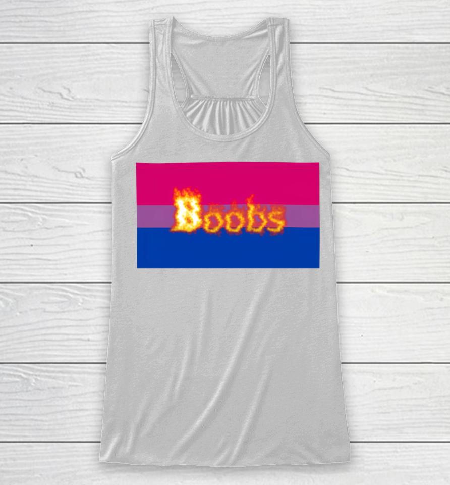 For Bisexuals Boobs Racerback Tank