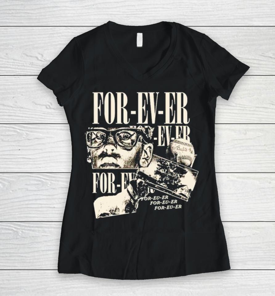 For Ev Er Baseball Women V-Neck T-Shirt
