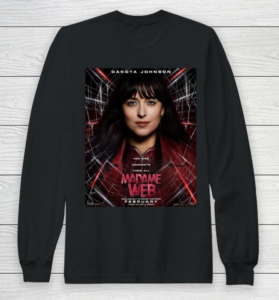 For Madame Web In Theaters On February 14 2024 Long Sleeve T-Shirt