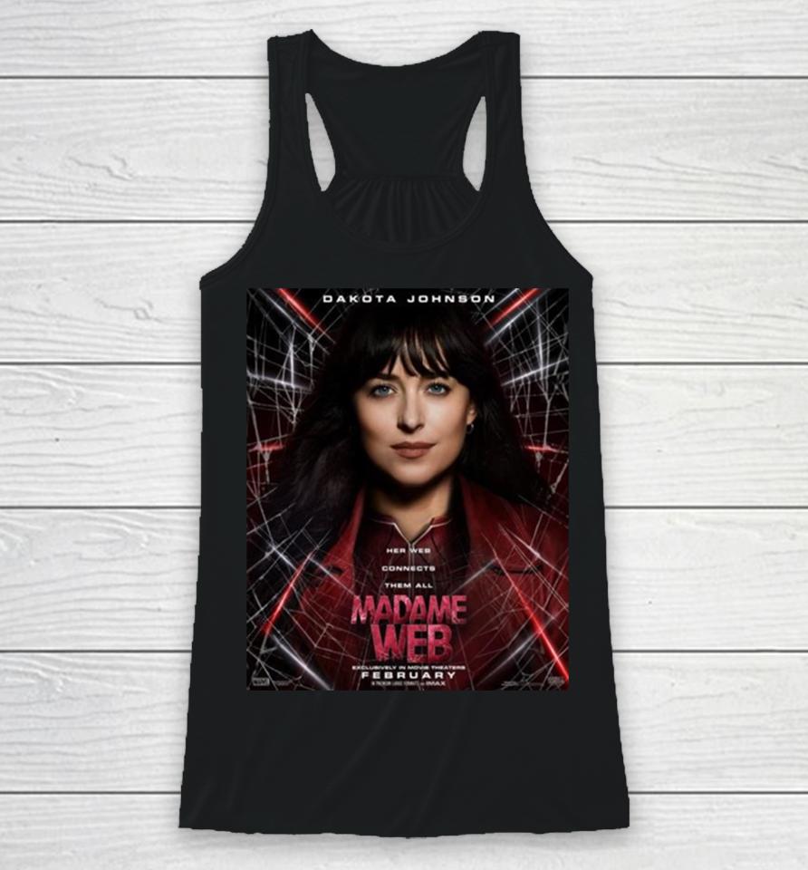 For Madame Web In Theaters On February 14 2024 Racerback Tank